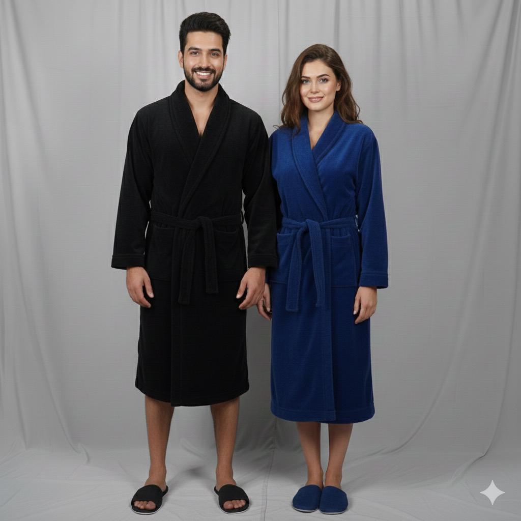 Fanza's Groom/Bride Wedding Robe With Slippers