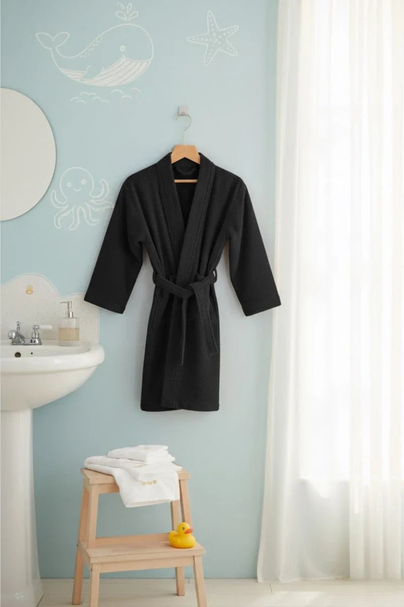 Kids Terry Kimono Bathrobe – Soft & Absorbent | Ages 4–12