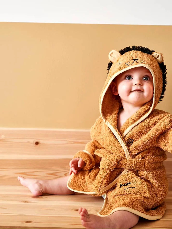 Cub Hooded Baby & Toddler Bathrobe
