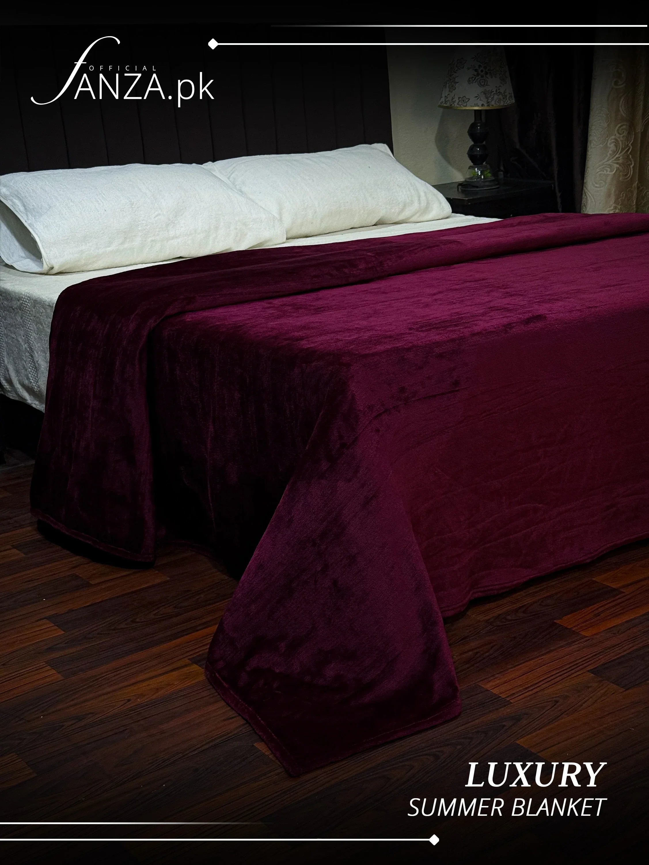 Mahroon Luxury AC Dyed Fleece Blanket