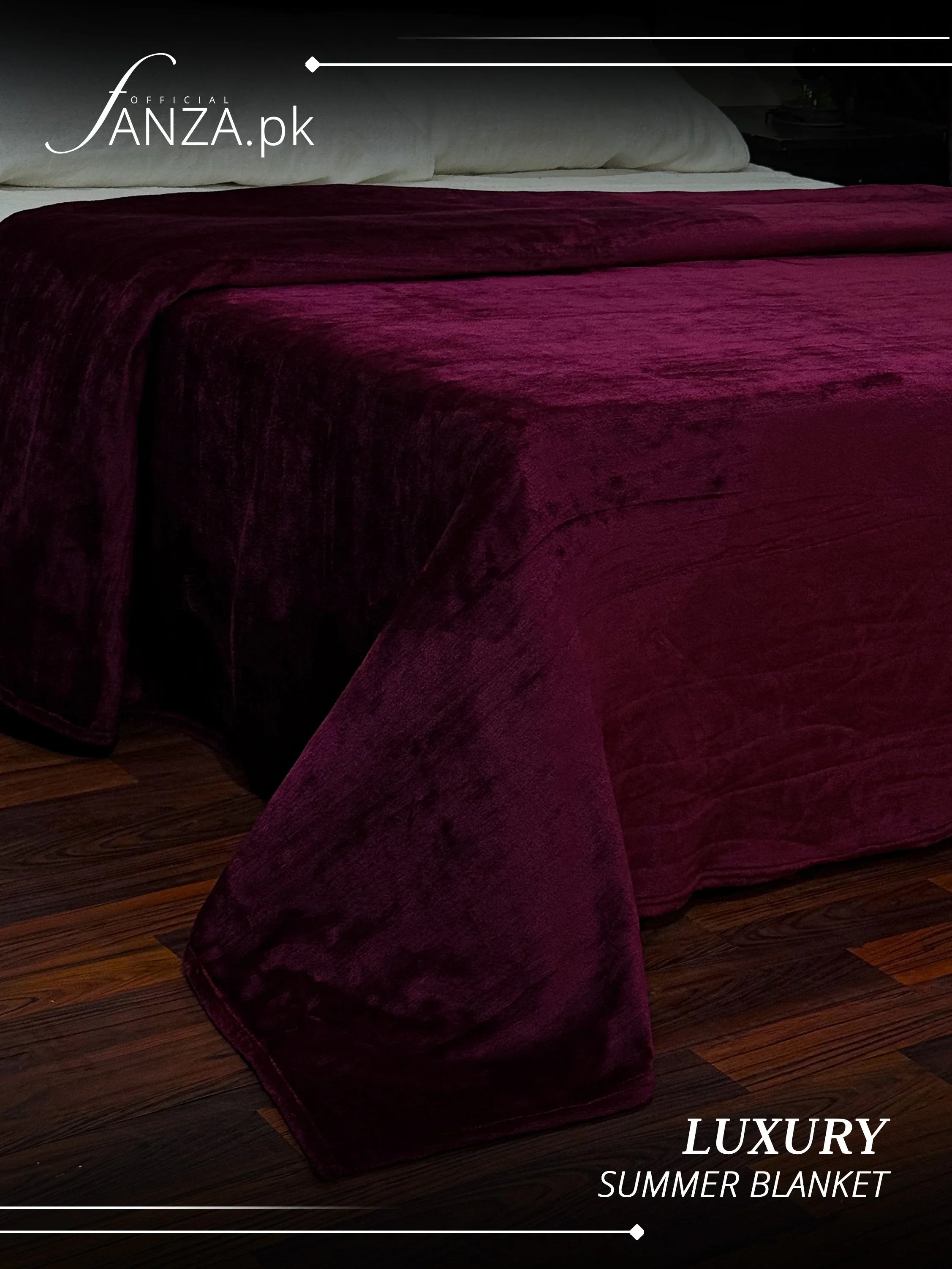 Mahroon Luxury AC Dyed Fleece Blanket