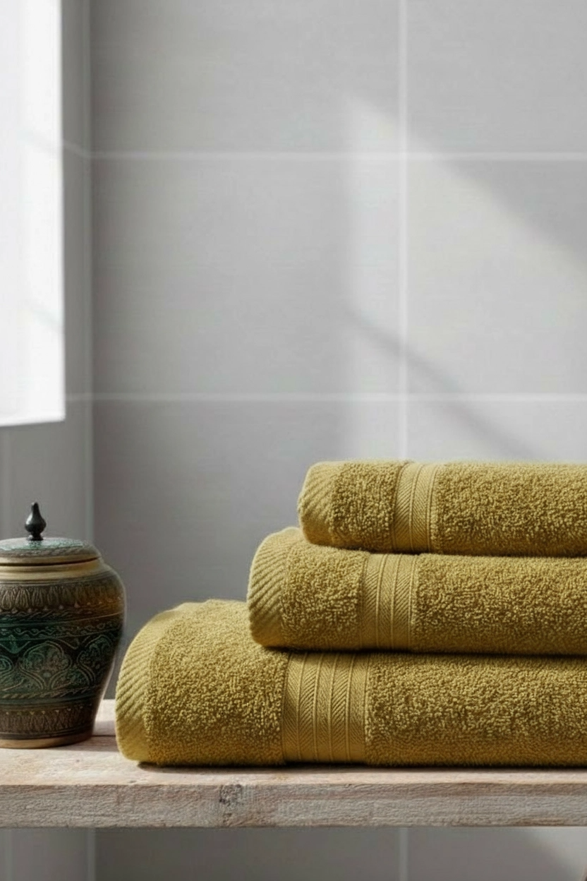 Towel Sets (Pack of 3) 27 x 54 - Yellow