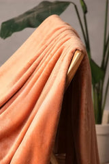 Peach AC Dyed Funnel Blanket in Coral Fleece