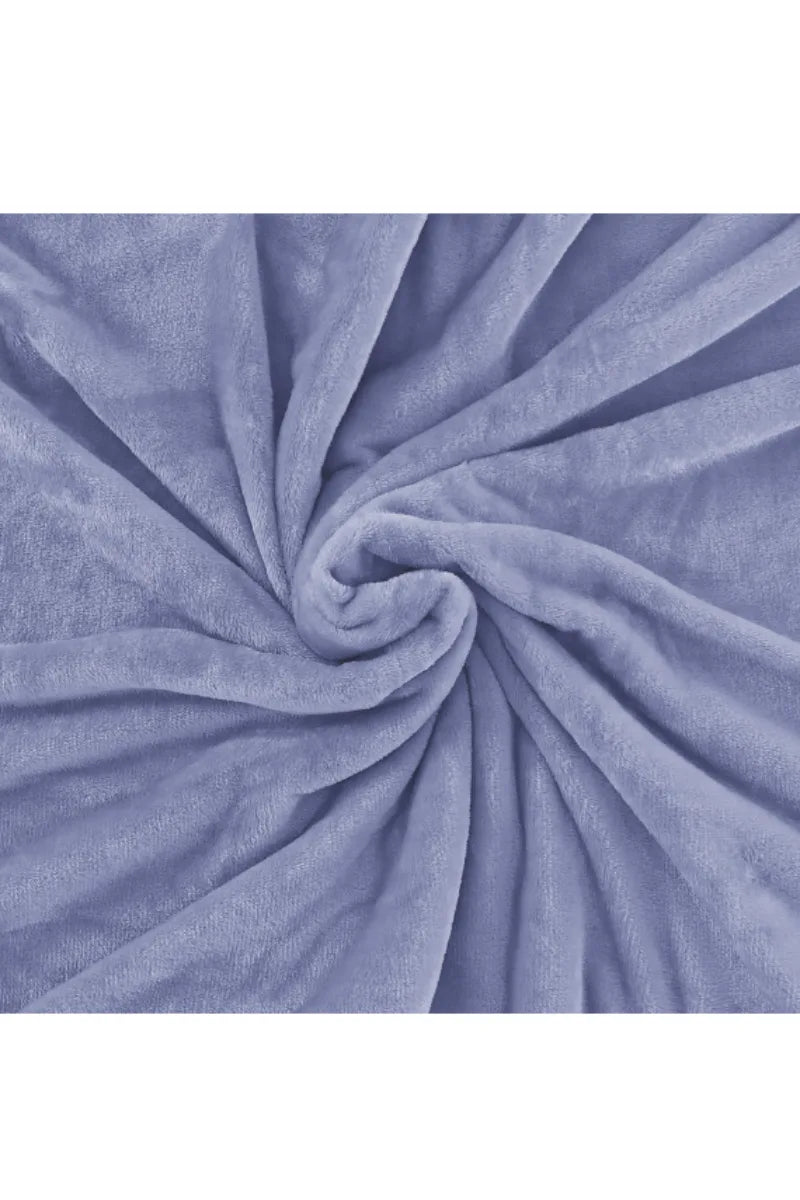 Elegant Embossed Blanket | Luxury Coral AC Fleece (Cornflower)
